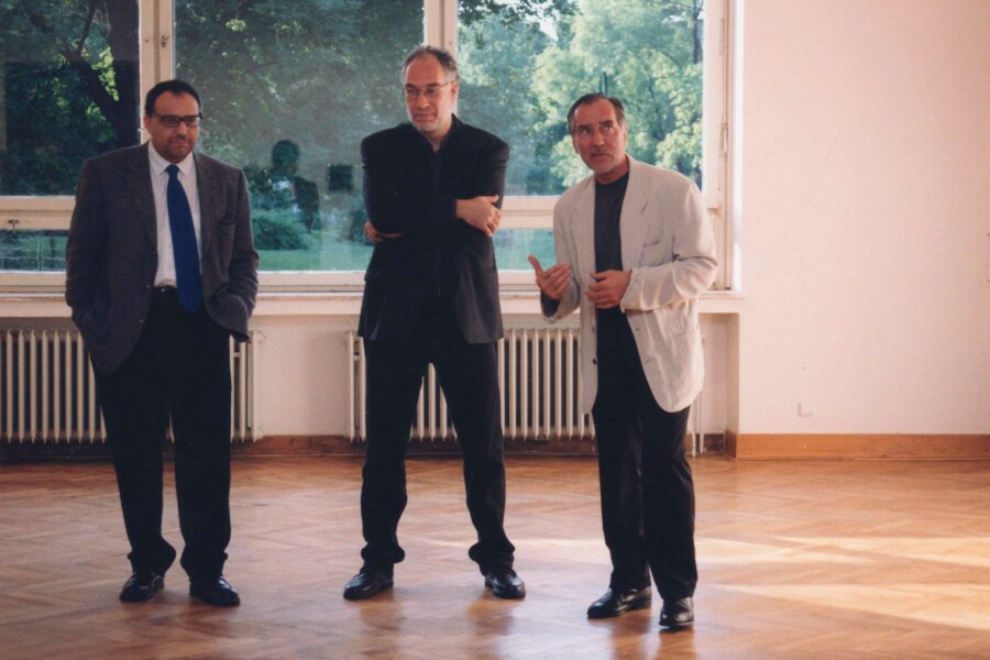 zleva: Jiří Švestka, Michael Biberstein, Pavel Liška; foto: Anna Pecková